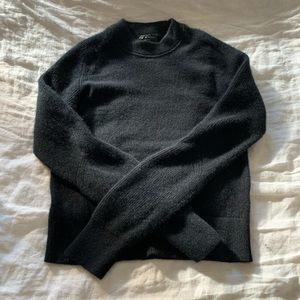 Rag & Bone Logan black cashmere mock turtleneck sweater